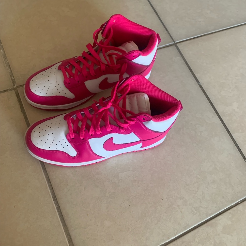 Nike Fuchsia and White High-Tops